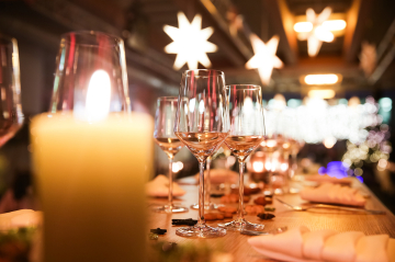 Gemütlicher Weihnachtstisch